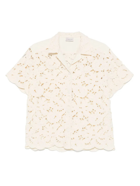  Moncler Floral Macramé Shirt - Neutrals 