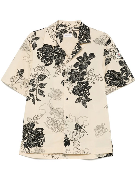  Moncler Floral-print Shirt - Neutrals 