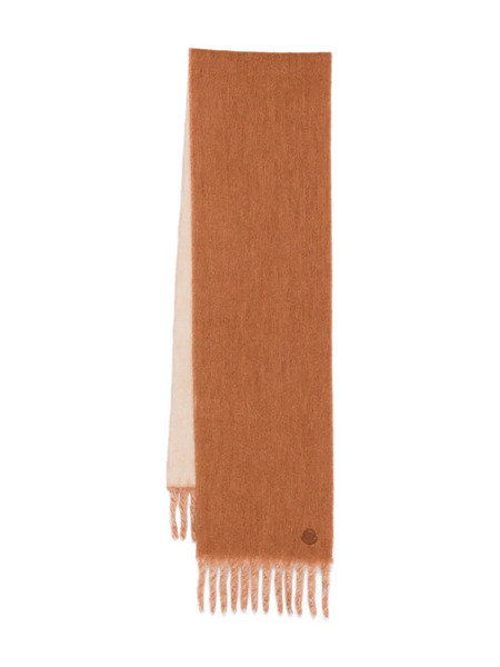  Moncler Fringed Scarf - Brown 
