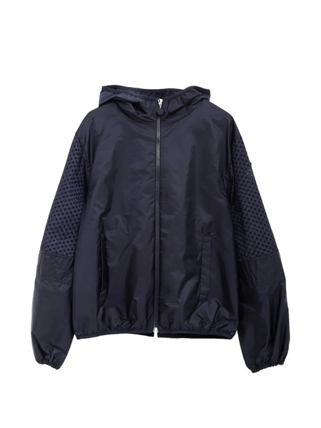  Moncler Geometric Perforations Zelkova Jacket - Blue 