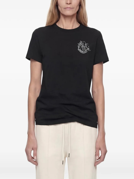  Moncler Graphic-logo T-shirt - Black 