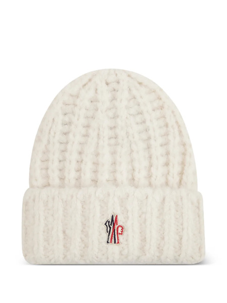  Moncler Grenoble Logo-patch Beanie Hat - Neutrals 