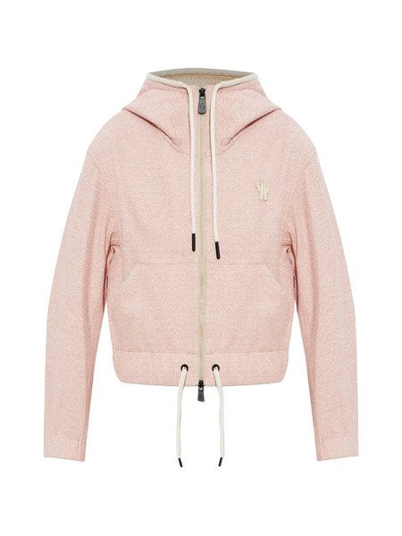  Moncler Grenoble Logo-patch Hoodie - Pink 