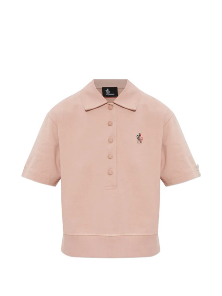  Moncler Grenoble Logo-patch Polo Shirt - Neutrals 