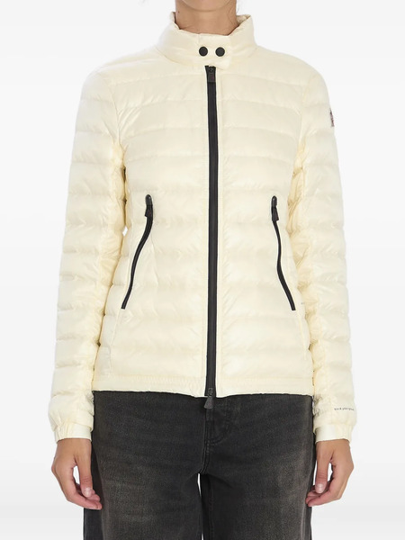  Moncler Grenoble Quilted Snap-buttoned Collar Coat - White 