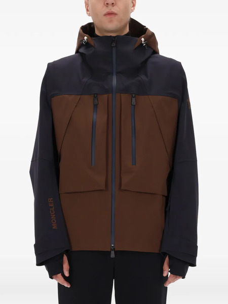  Moncler Grenoble Zip-up Hooded Jacket - Brown 