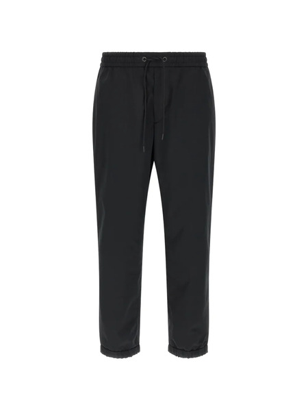  Moncler Grosgrain Tape Trousers - Black 