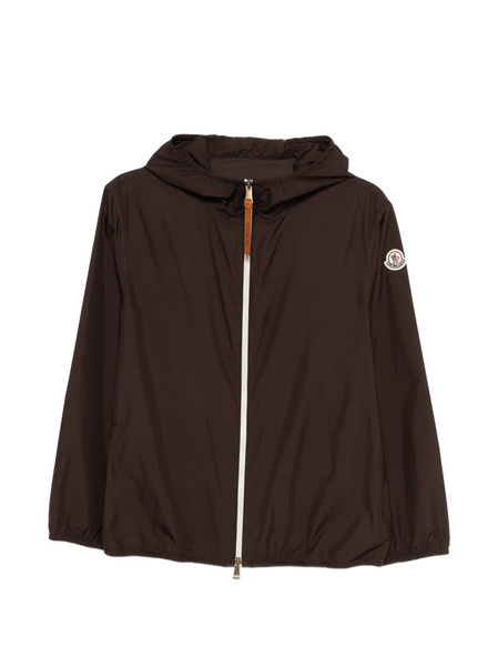  Moncler Hooded Bomber Jacket - Brown 