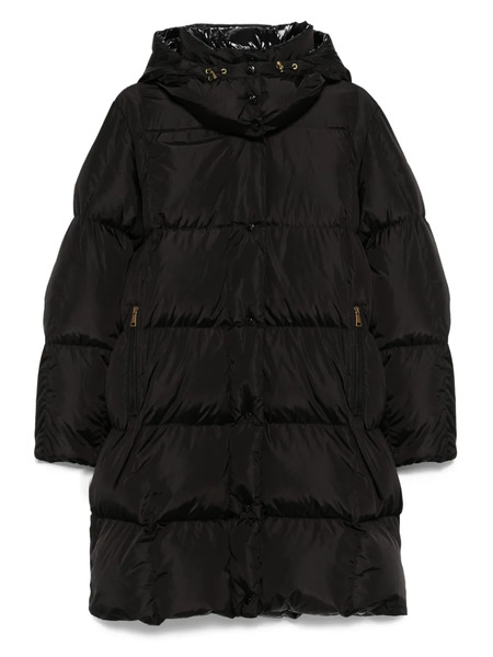  Moncler Hooded Quilted Coat - Black 