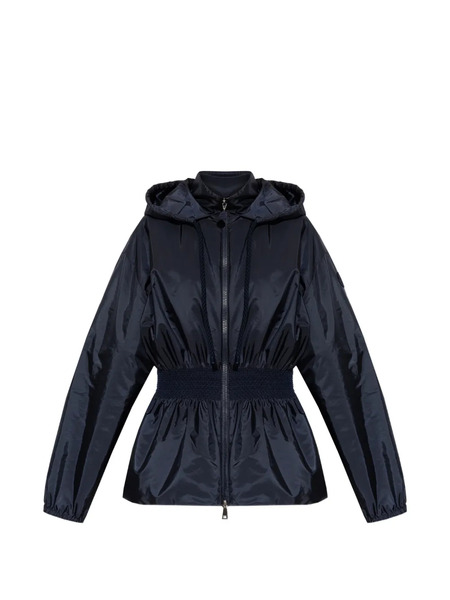  Moncler Hooded Smocked Jacket - Blue 