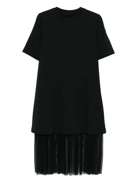  Moncler Layered Midi Dress - Black 