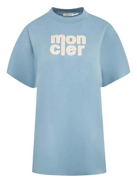  Moncler Logo-embroidered T-shirt - Blue 