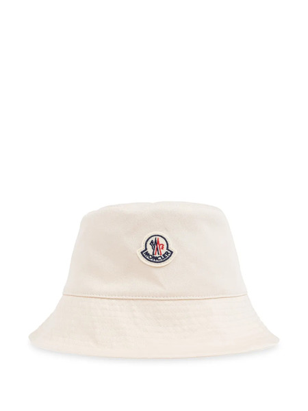  Moncler Logo-patch Bucket Hat - Neutrals 