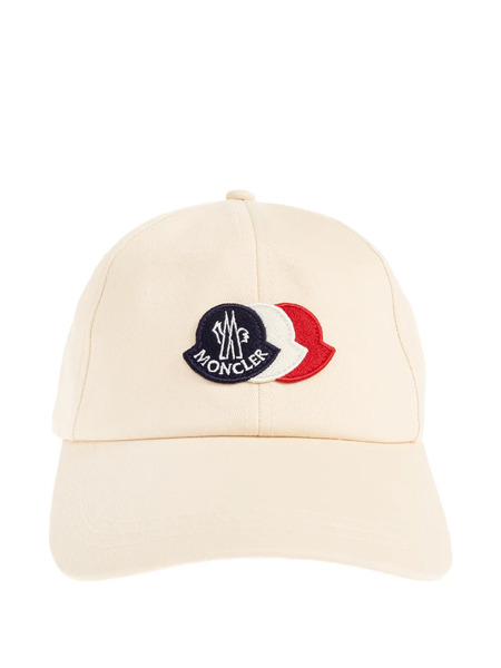  Moncler Logo-patch Cap Hat - Neutrals 