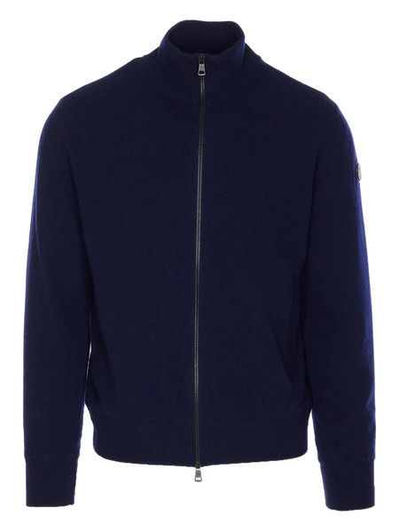  Moncler Logo-patch Cardigan - Blue 