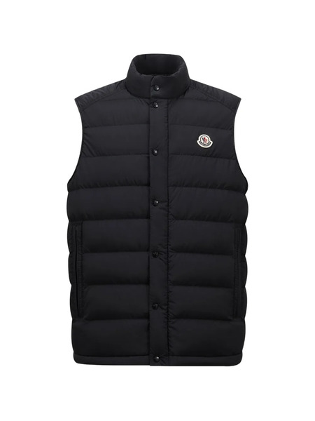  Moncler Logo Patch Gilet - Black 