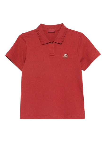  Moncler Logo-patch Polo Shirt - Red 