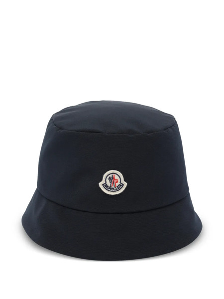  Moncler Logo Patch Reversible Bucket Hat - Blue 