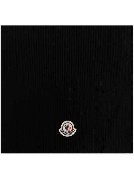  Moncler Logo-patch Scarf - Black 