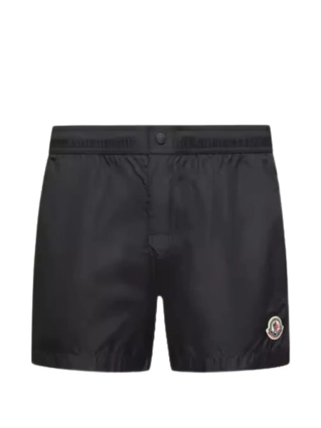  Moncler Logo-patch Swim Shorts - Black 