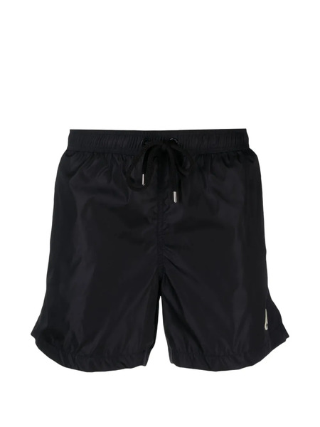  Moncler Logo-patch Swim Shorts - Black 