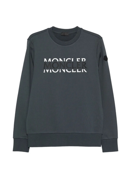  Moncler Logo-print Sweatshirt - Blue 