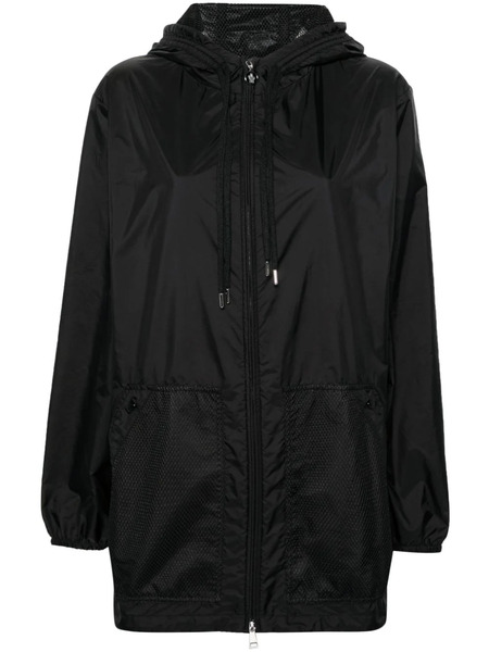  Moncler Mesh-panels Hooded Jacket - Black 