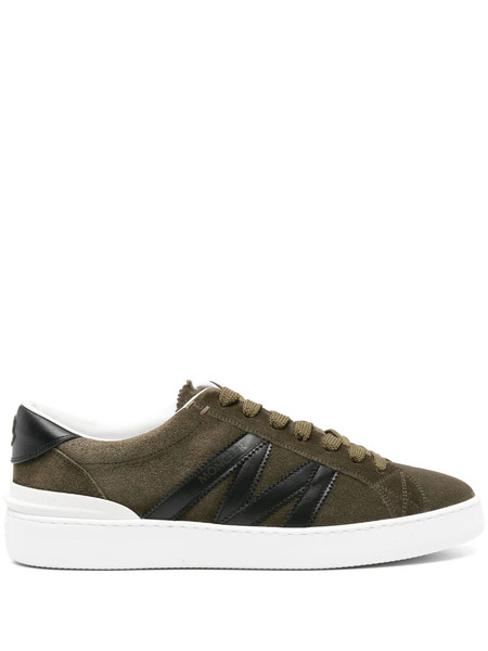  Moncler Monaco M Suede Sneakers - Green 