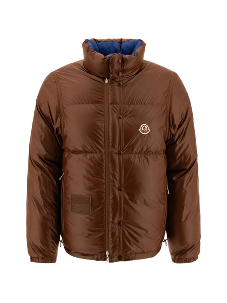  Moncler Monogram Reversible Puffer Jacket - Blue 