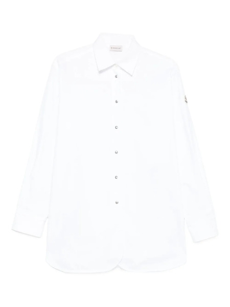  Moncler Oxford Cotton Shirt - Neutrals 