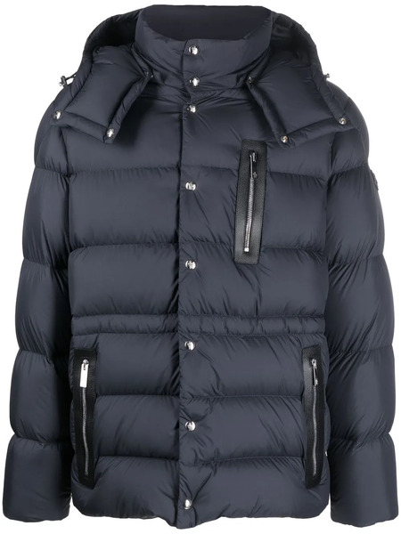  Moncler Padded Hooded Jacket - Blue 