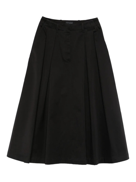  Moncler Pleated Midi Skirt - Black 