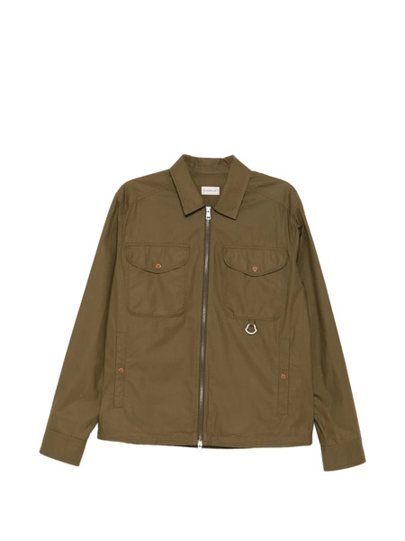  Moncler Poplin Long Sleeve Jacket - Green 