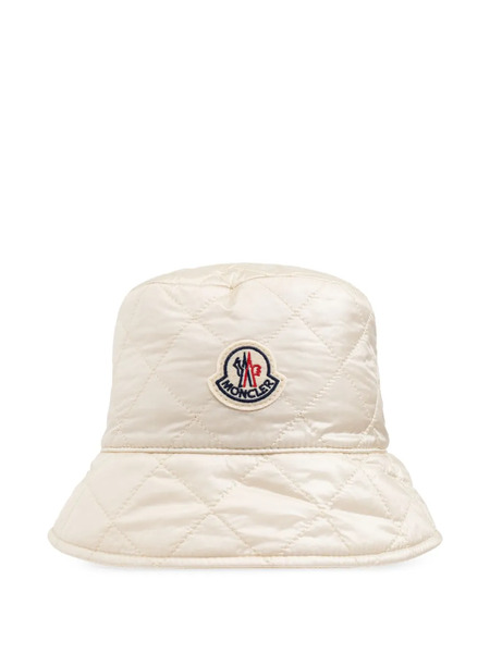  Moncler Quilted Bucket Hat - Neutrals 