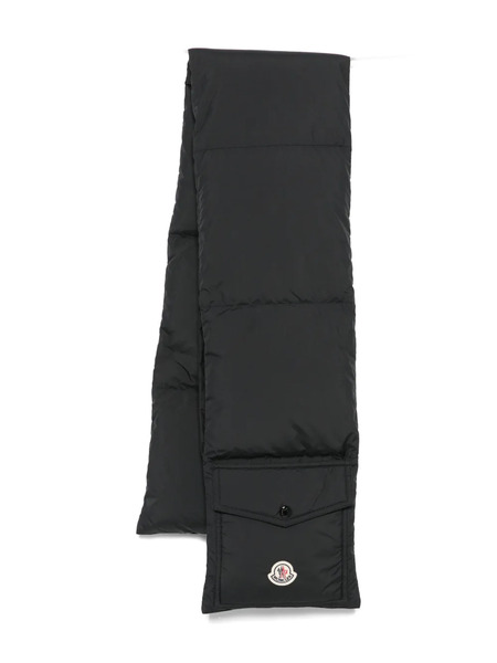  Moncler Quilted Pocket Scarf - Black 