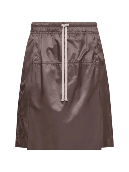  Moncler + Rick Owens Kiltshorts Drawstring Skort - Brown 