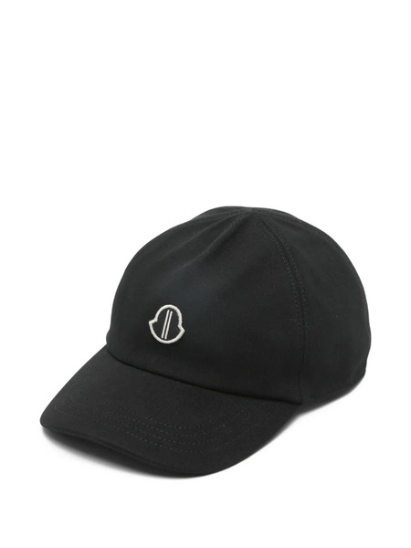  Moncler + Rick Owens Logo-patch Baseball Cap - Black 