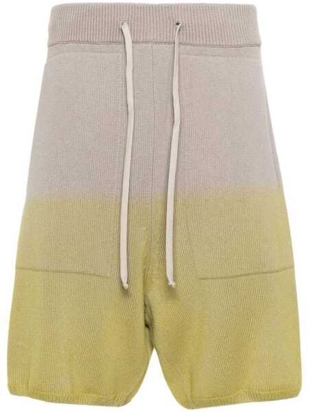  Moncler + Rick Owens Ombré-effect Cashmere Shorts - Grey 