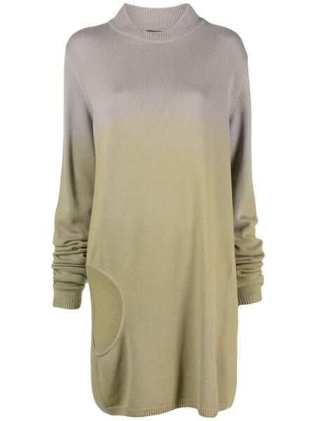  Moncler + Rick Owens Subhuman Cut-out Jumper - Grey 