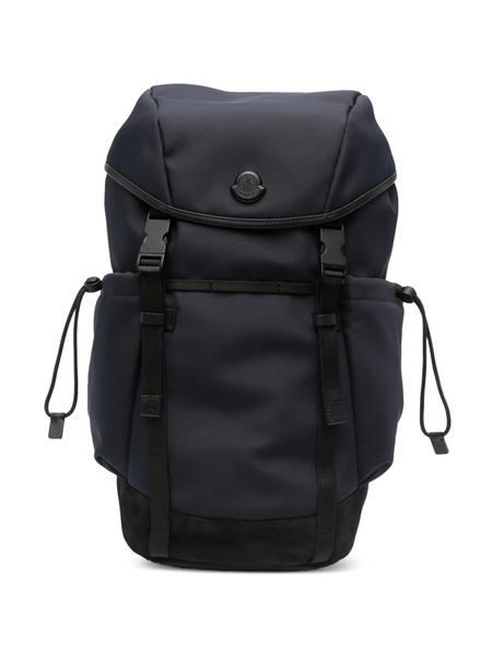  Moncler Tech Buckle-fastening Backpack - Blue 