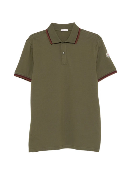  Moncler Tipped Polo Shirt - Green 