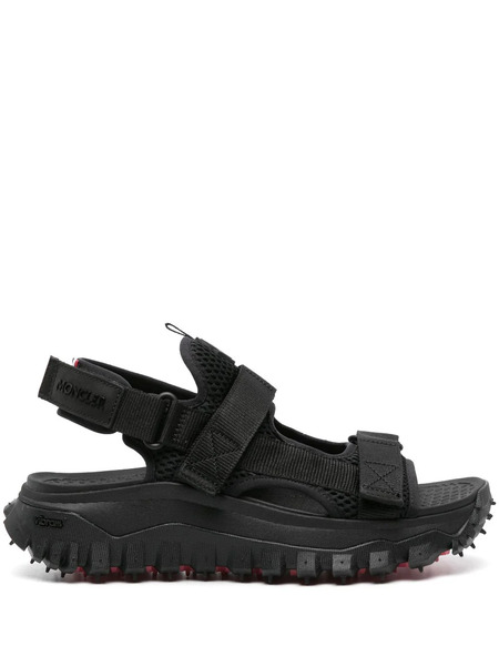  Moncler Vela Logo-patch Sandals - Black 