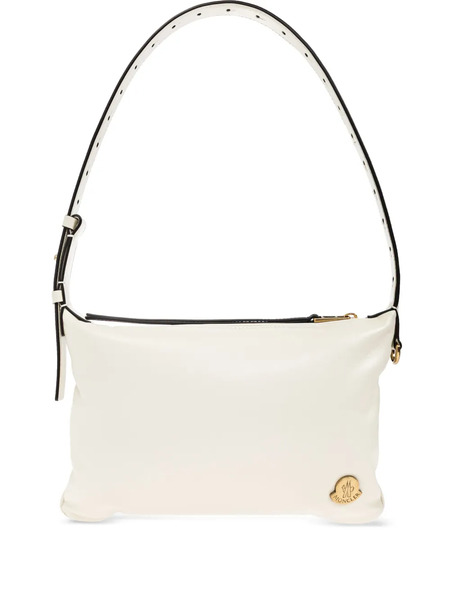  Moncler Vetta Leather Shoulder Bag - White 