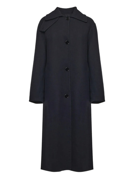  Moncler X Jil Sander Single-breasted Coat - Black 