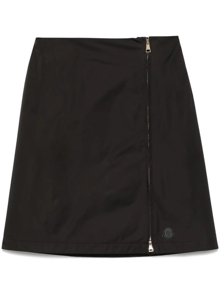  Moncler Zipped Midi Skirt - Black 