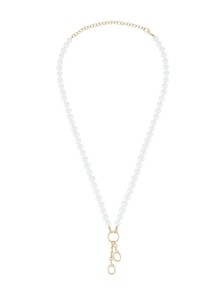  Monica Rich Kosann 18kt Yellow Gold Pearl Charm Enhancer - White 