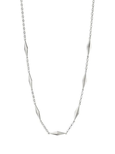  Monica Rich Kosann Points North Embellished Necklace - Silver 