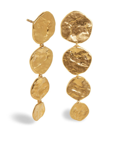  Monica Vinader Capri Disc Cocktail Drop Earrings - Gold 