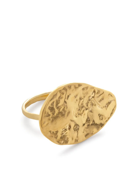 Monica Vinader Capri Teardrop Sculpted Ring - Gold 