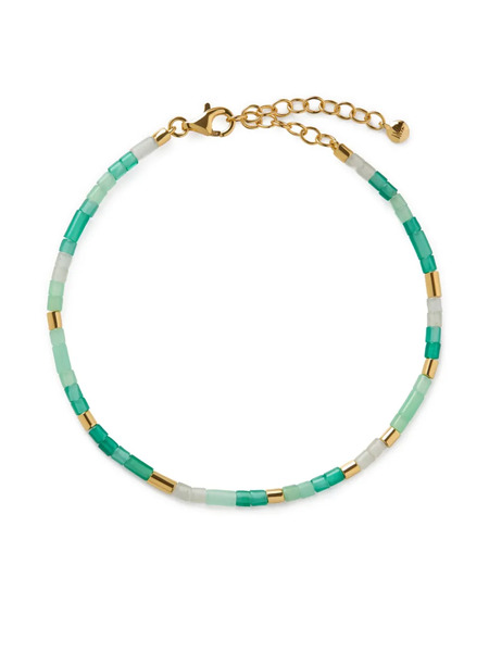  Monica Vinader Delphi Multi Gemstone Bracelet - Green 